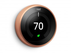 Nest 9750016 T3016US Learning Thermostat, Easy Temperature Control for Every Room in Your House, Black (Third Generation), Works with Alexa Small