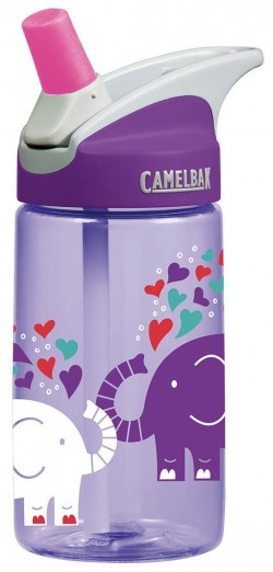 Camelbak-53854 Kids Eddy Water Bottle, 0.4 L, Elephant Love